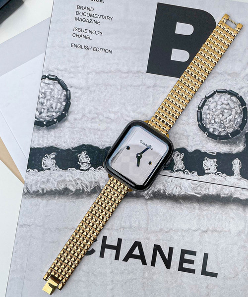 SiNCERE(シンシア)の「〈CONAMOR/コンアモア〉Apple Watch Band/アップルウォッチ バンド MIRROR〈38-40mm/42-44mm用〉(デジタル腕時計・レディース・シルバー/ゴールド・42/38)」の7枚目の写真