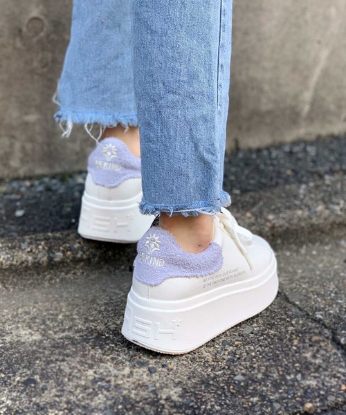 ASH（アッシュ）の「【MOBY BE KIND】厚底スニーカー（スニーカー・レディース・ホワイト×ピンク/ホワイト×パープル・35/36/37/38/39）」の8枚目の写真