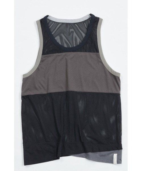 And A（アンドエー）の「AlexanderLeeChang アレキサンダーリーチャン / MESH TANK 22 フェイクレイヤードメッシュタンクトップ / AC012204（タンクトップ・メンズ・グレー/ブラック・2/3）」の14枚目の写真