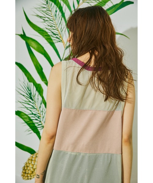 And A（アンドエー）の「AlexanderLeeChang アレキサンダーリーチャン / MESH TANK 22 フェイクレイヤードメッシュタンクトップ / AC012204（タンクトップ・メンズ・グレー/ブラック・2/3）」の5枚目の写真