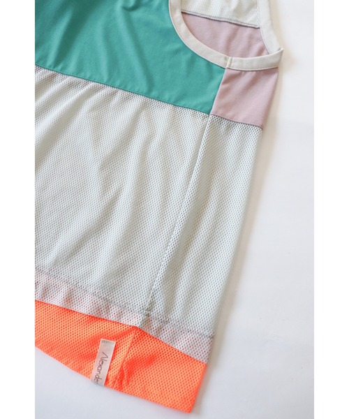 And A（アンドエー）の「AlexanderLeeChang アレキサンダーリーチャン / MESH TANK 22 フェイクレイヤードメッシュタンクトップ / AC012204（タンクトップ・メンズ・グレー/ブラック・2/3）」の12枚目の写真