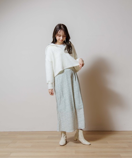 flower（フラワー）の「タイニーフラワースカート（スカート・レディース・ブラック/パープル/グリーン・FREE）」の4枚目の写真