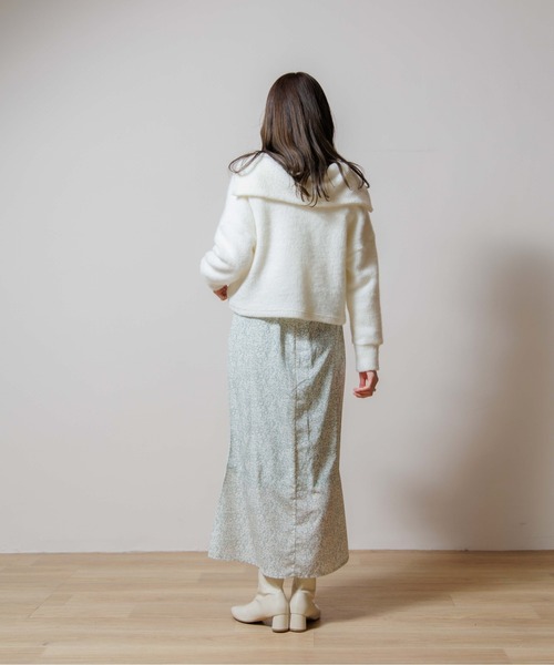 flower（フラワー）の「タイニーフラワースカート（スカート・レディース・ブラック/パープル/グリーン・FREE）」の6枚目の写真