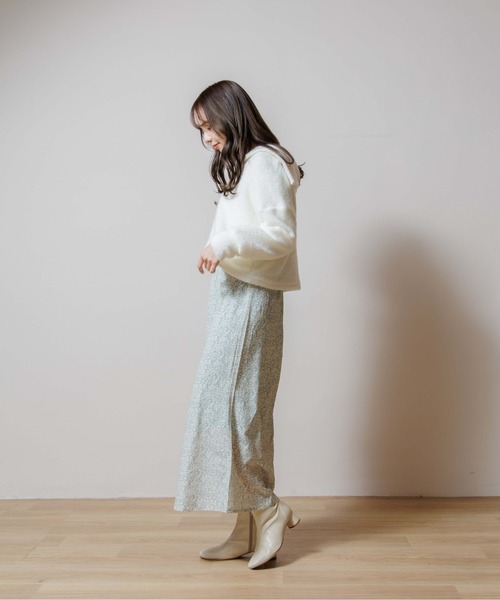 flower（フラワー）の「タイニーフラワースカート（スカート・レディース・ブラック/パープル/グリーン・FREE）」の7枚目の写真