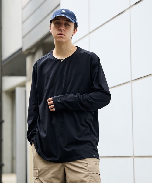NEW ERA(ニューエラ)の「NEW ERA/ニューエラ MEN'S L/S TEE ロンT ロングスリーブ 2026年春夏春服 夏服(Tシャツ/カットソー・メンズ・ホワイト/ブラック/グレー/ネイビー/ロイヤルブルー/グレー系・M/L/XL/S)」の1枚目の写真