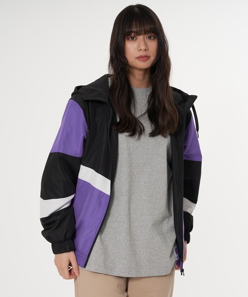 Blue Standard （ブルースタンダード）の「【BLUE STANDARD／ブルースタンダード】撥水 切り替えブルゾン ナイロンパーカー（ナイロンジャケット・メンズ・パープル/グレー系その他/チャコールグレー/グリーン/パープル系その他/ブルー・X-LARGE/LARGE/MEDIUM）」の19枚目の写真