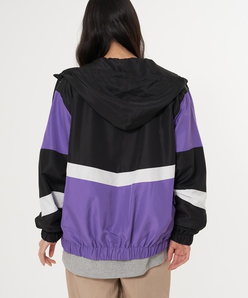 Blue Standard （ブルースタンダード）の「【BLUE STANDARD／ブルースタンダード】撥水 切り替えブルゾン ナイロンパーカー（ナイロンジャケット・メンズ・パープル/グレー系その他/チャコールグレー/グリーン/パープル系その他/ブルー・X-LARGE/LARGE/MEDIUM）」の22枚目の写真