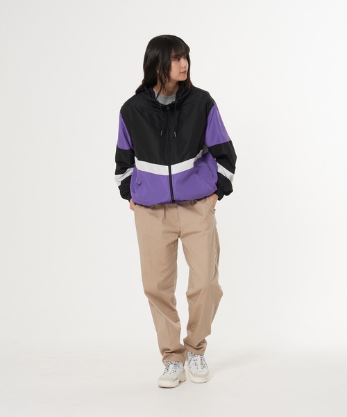 Blue Standard （ブルースタンダード）の「【BLUE STANDARD／ブルースタンダード】撥水 切り替えブルゾン ナイロンパーカー（ナイロンジャケット・メンズ・パープル/グレー系その他/チャコールグレー/グリーン/パープル系その他/ブルー・X-LARGE/LARGE/MEDIUM）」の17枚目の写真