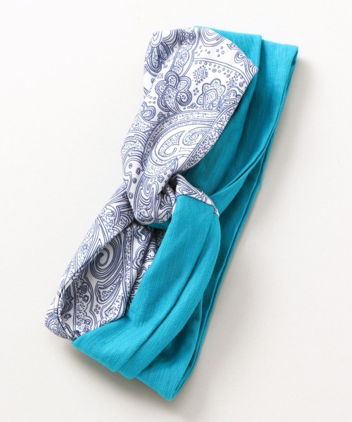 チャイハネ（チャイハネ）の「【チャイハネ】アリーラターバン ヘアバンド（ヘアバンド・レディース・ホワイト/ブラック/ベージュ/ブラウン/グレー/レッド/ターコイズブルー/ブルー/グリーン/ナチュラル・FREE）」の8枚目の写真