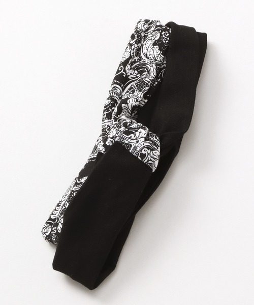 チャイハネ（チャイハネ）の「【チャイハネ】アリーラターバン ヘアバンド（ヘアバンド・レディース・ホワイト/ブラック/ベージュ/ブラウン/グレー/レッド/ターコイズブルー/ブルー/グリーン/ナチュラル・FREE）」の4枚目の写真