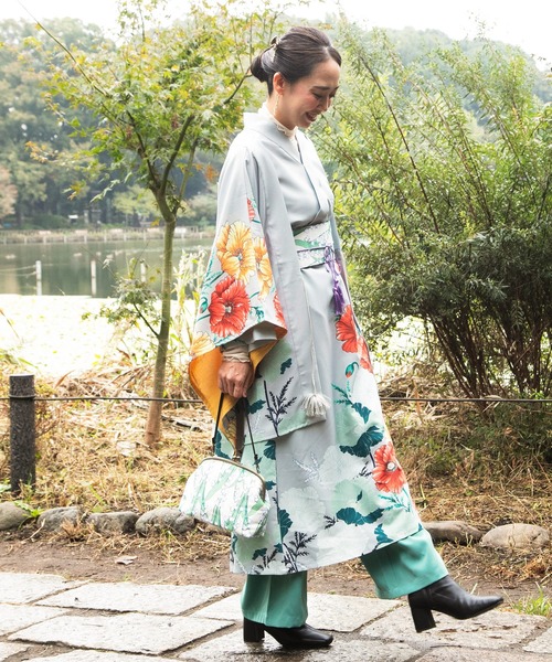 カヤ（カヤ）の「【カヤ】-SHIKI-四季 春風がま口ハンドバッグ（ハンドバッグ・レディース・グリーン/ブルー/イエロー/ネイビー/その他1/その他2/レッド/バイオレット・FREE）」の10枚目の写真