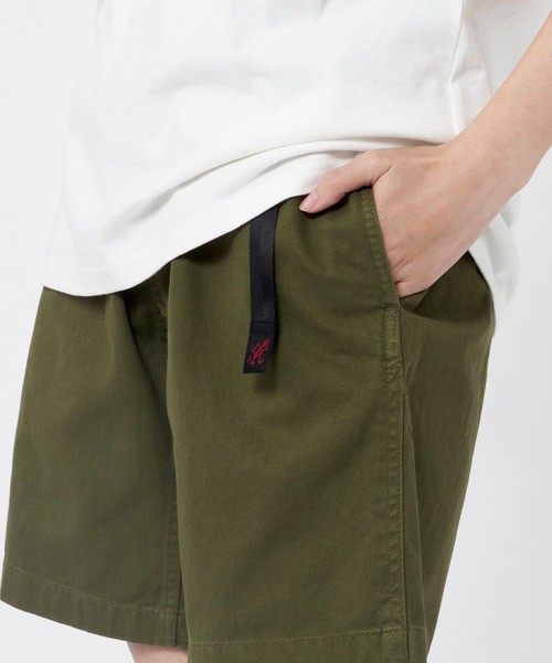 Gramicci（グラミチ）の「W'S G-SHORT ｜ウィメンズGショーツ Gramicci グラミチ（その他パンツ・レディース・ベージュ系その他/オリーブ/モスグリーン/ネイビー系/レッド系その他/ブラウン系その他/ブラック/グレイッシュベージュ/イエロー系その他/ブルー系その他/グレー系その他/グレイッシュブルー/グリーン系その他/レモンイエロー・M/L/S/XL）」の17枚目の写真