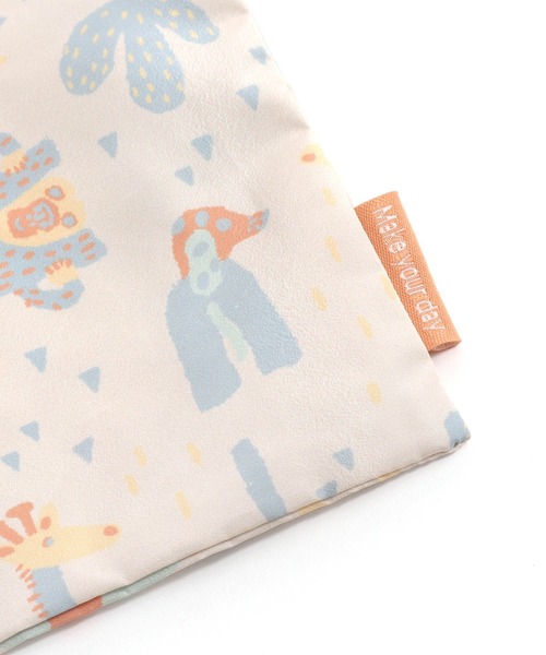 MAKE YOUR DAY（メイクユアデイ）の「動物総柄食事お砂場着（その他ベビー用品・キッズ・マスタード/アイボリー・FREE）」の14枚目の写真