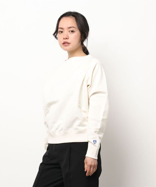 ORCIVAL（オーシバル）の「ORCIVAL | フレンチテリー ボートネックラグランスウェット WOMEN（スウェット・レディース・パープル/アイボリー/グレー・2/1）」の22枚目の写真