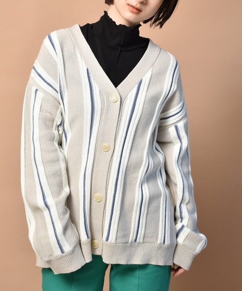 ストライプニットカーディガン カーディガン ボレロ Retro Girl レトロガール のファッション通販 Zozotown