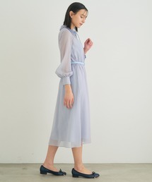 ANAYI（アナイ）の「サークルローププリントプリーツエリ ワンピース