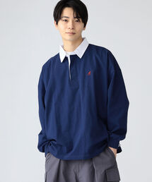 BEAMS HEART | KANGOL × BEAMS HEART / 天竺 ビッグ ラガーシャツ(Tシャツ/カットソー)