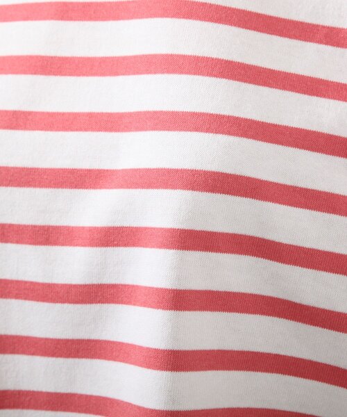 DRESKIP（ドレスキップ）の「◆ボーダーボートネックプルオーバー（Tシャツ/カットソー・レディース・グリーン系3/ネイビー系2/ピンク系/ホワイト系5・02/03/04）」の16枚目の写真