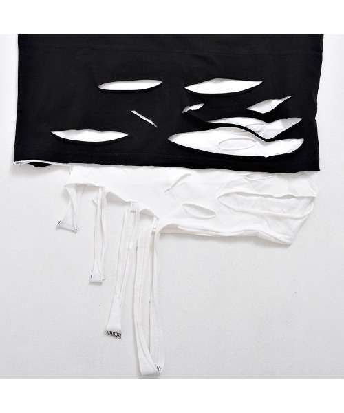 CIVARIZE(シヴァーライズ)の「『CIVARIZE/シヴァーライズ』裾クラッシュ加工フェイクレイヤードタンクトップ(タンクトップ・メンズ・マルチ/ブラック×ホワイト/ブラック×レッド/ブラック×ブルー・M/L)」の17枚目の写真