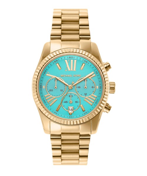 michael kors gold watch turquoise face