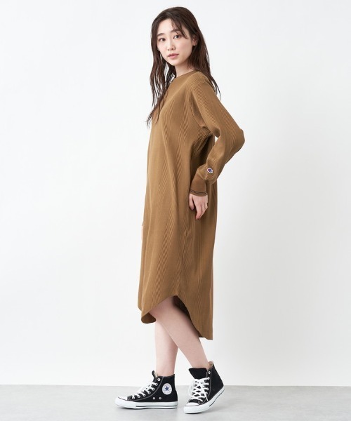 Champion ワッフル素材ワンピ ス ワンピース Champion チャンピオン のファッション通販 Zozotown
