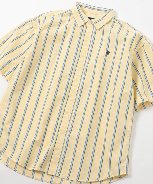 BEVERLY HILLS POLO CLUB（ビバリーヒルズポロクラブ）の「【BEVERLY HILLS POLO CLUB】ワンポイントPOLO刺繍 半袖クラシカルボタンダウンシャツ 2270-3060（シャツ/ブラウス・メンズ・ホワイト/ベージュ/サックスブルー/マルチ/その他4/その他5/ライトグリーン/その他6/ネイビー/その他2/その他3/ブラック/ネイビー系2・LL/M/L）」の10枚目の写真