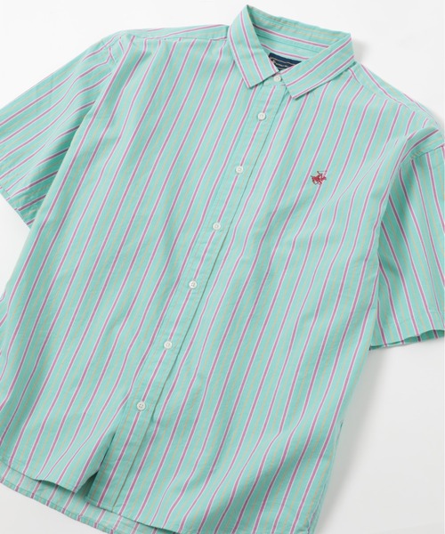 BEVERLY HILLS POLO CLUB（ビバリーヒルズポロクラブ）の「【BEVERLY HILLS POLO CLUB】ワンポイントPOLO刺繍 半袖クラシカルボタンダウンシャツ 2270-3060（シャツ/ブラウス・メンズ・ホワイト/ベージュ/サックスブルー/マルチ/その他4/その他5/ライトグリーン/その他6/ネイビー/その他2/その他3/ブラック/ネイビー系2・LL/M/L）」の11枚目の写真