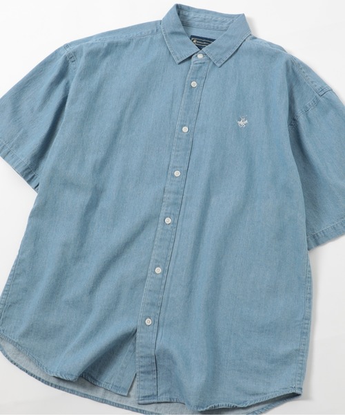 BEVERLY HILLS POLO CLUB（ビバリーヒルズポロクラブ）の「【BEVERLY HILLS POLO CLUB】ワンポイントPOLO刺繍 半袖クラシカルボタンダウンシャツ 2270-3060（シャツ/ブラウス・メンズ・ホワイト/ベージュ/サックスブルー/マルチ/その他4/その他5/ライトグリーン/その他6/ネイビー/その他2/その他3/ブラック/ネイビー系2・LL/M/L）」の12枚目の写真