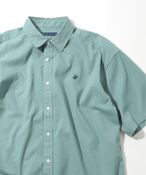 BEVERLY HILLS POLO CLUB（ビバリーヒルズポロクラブ）の「【BEVERLY HILLS POLO CLUB】ワンポイントPOLO刺繍 半袖クラシカルボタンダウンシャツ 2270-3060（シャツ/ブラウス・メンズ・ホワイト/ベージュ/サックスブルー/マルチ/その他4/その他5/ライトグリーン/その他6/ネイビー/その他2/その他3/ブラック/ネイビー系2・LL/M/L）」の19枚目の写真