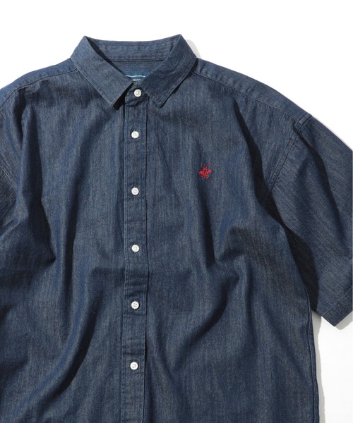 BEVERLY HILLS POLO CLUB（ビバリーヒルズポロクラブ）の「【BEVERLY HILLS POLO CLUB】ワンポイントPOLO刺繍 半袖クラシカルボタンダウンシャツ 2270-3060（シャツ/ブラウス・メンズ・ホワイト/ベージュ/サックスブルー/マルチ/その他4/その他5/ライトグリーン/その他6/ネイビー/その他2/その他3/ブラック/ネイビー系2・LL/M/L）」の14枚目の写真