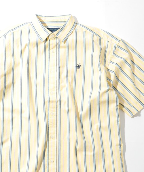 BEVERLY HILLS POLO CLUB（ビバリーヒルズポロクラブ）の「【BEVERLY HILLS POLO CLUB】ワンポイントPOLO刺繍 半袖クラシカルボタンダウンシャツ 2270-3060（シャツ/ブラウス・メンズ・ホワイト/ベージュ/サックスブルー/マルチ/その他4/その他5/ライトグリーン/その他6/ネイビー/その他2/その他3/ブラック/ネイビー系2・LL/M/L）」の16枚目の写真