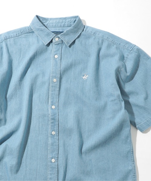 BEVERLY HILLS POLO CLUB（ビバリーヒルズポロクラブ）の「【BEVERLY HILLS POLO CLUB】ワンポイントPOLO刺繍 半袖クラシカルボタンダウンシャツ 2270-3060（シャツ/ブラウス・メンズ・ホワイト/ベージュ/サックスブルー/マルチ/その他4/その他5/ライトグリーン/その他6/ネイビー/その他2/その他3/ブラック/ネイビー系2・LL/M/L）」の15枚目の写真