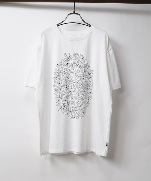 MYne マイン / Orgy Printed T-Shirt フロントプリントビッグ 