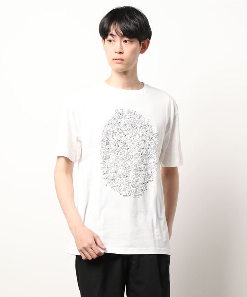 MYne マイン / Orgy Printed T-Shirt フロントプリントビッグ 