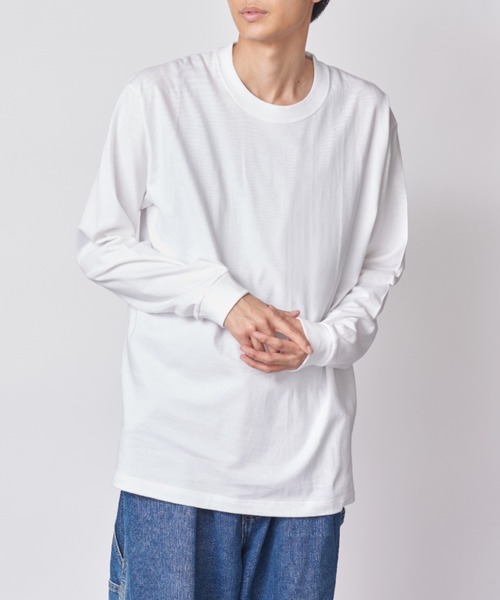 HANES(ヘインズ)の「アメリカ発!程よく肉厚なコスパ抜群ロングTシャツ!【Hanes】BEEFY LONG SLEEVE T-SHIRT 長袖ロンT コットンカットソー H5186 / HM4-D001(Tシャツ/カットソー・メンズ・グレー/ホワイト/ブラック・M/L/XL/S)」の7枚目の写真