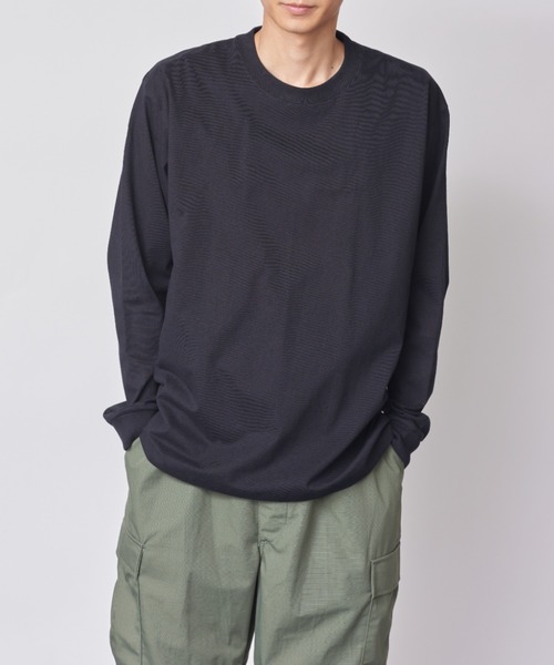 HANES(ヘインズ)の「アメリカ発!程よく肉厚なコスパ抜群ロングTシャツ!【Hanes】BEEFY LONG SLEEVE T-SHIRT 長袖ロンT コットンカットソー H5186 / HM4-D001(Tシャツ/カットソー・メンズ・グレー/ホワイト/ブラック・M/L/XL/S)」の8枚目の写真