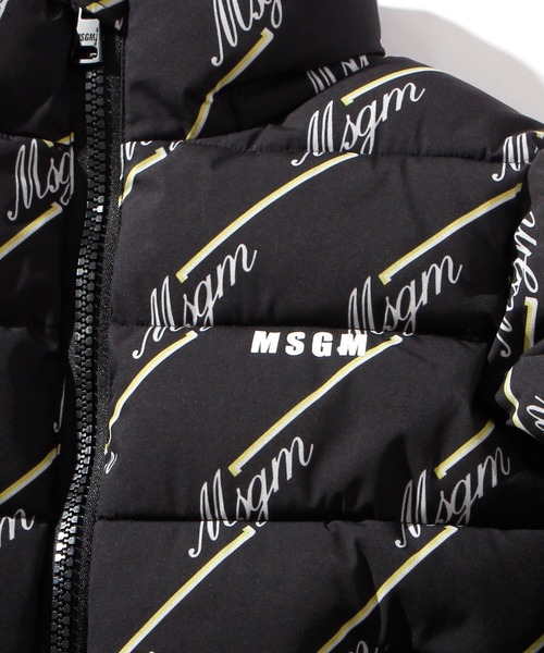 MSGM(エムエスジーエム)の「MSGM(エムエスジーエム)Kids & Junior ダウンジャケットコート(ダウンジャケット/コート・キッズ・ブラック・8Y/10Y/12Y/6Y/4Y/14Y)」の4枚目の写真