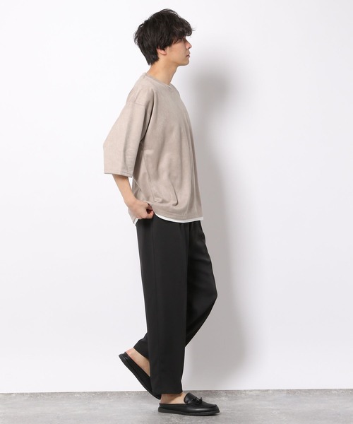 LAKOLE（ラコレ）の「エコスエードレイヤードTシャツ / 263882（Tシャツ/カットソー・メンズ・ブルー/サンドグレー/チャコール/ライトグレー・MEDIUM/LARGE/X-LARGE）」の10枚目の写真