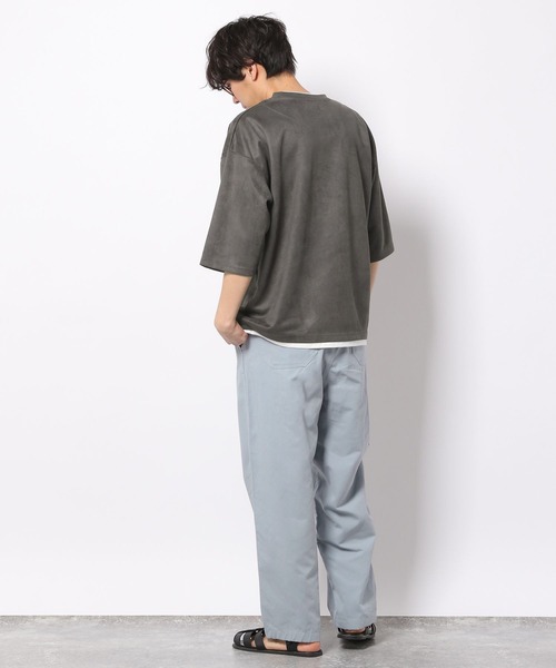 LAKOLE（ラコレ）の「エコスエードレイヤードTシャツ / 263882（Tシャツ/カットソー・メンズ・ブルー/サンドグレー/チャコール/ライトグレー・MEDIUM/LARGE/X-LARGE）」の6枚目の写真