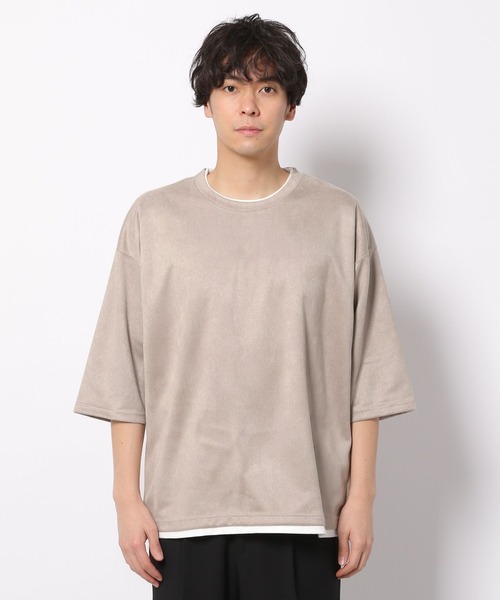 LAKOLE（ラコレ）の「エコスエードレイヤードTシャツ / 263882（Tシャツ/カットソー・メンズ・ブルー/サンドグレー/チャコール/ライトグレー・MEDIUM/LARGE/X-LARGE）」の11枚目の写真