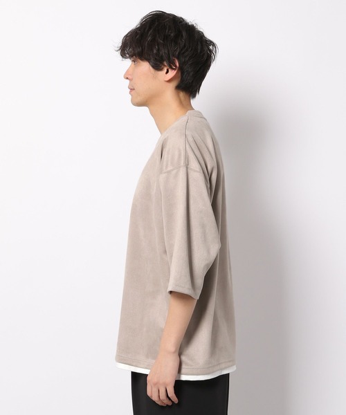 LAKOLE（ラコレ）の「エコスエードレイヤードTシャツ / 263882（Tシャツ/カットソー・メンズ・ブルー/サンドグレー/チャコール/ライトグレー・MEDIUM/LARGE/X-LARGE）」の12枚目の写真