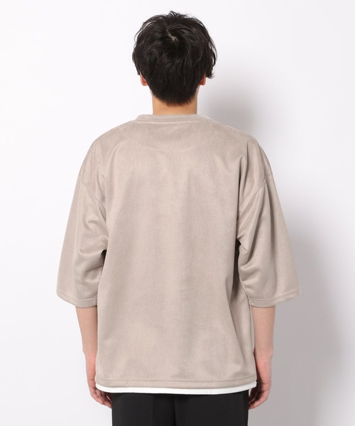 LAKOLE（ラコレ）の「エコスエードレイヤードTシャツ / 263882（Tシャツ/カットソー・メンズ・ブルー/サンドグレー/チャコール/ライトグレー・MEDIUM/LARGE/X-LARGE）」の13枚目の写真