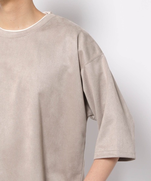 LAKOLE（ラコレ）の「エコスエードレイヤードTシャツ / 263882（Tシャツ/カットソー・メンズ・ブルー/サンドグレー/チャコール/ライトグレー・MEDIUM/LARGE/X-LARGE）」の16枚目の写真