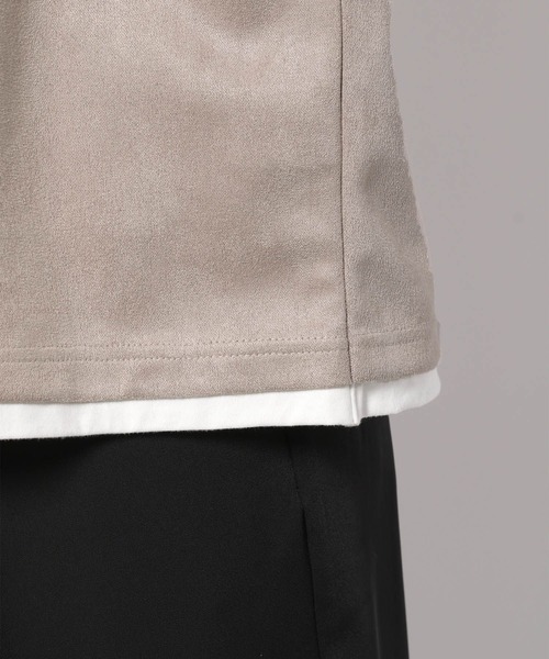 LAKOLE（ラコレ）の「エコスエードレイヤードTシャツ / 263882（Tシャツ/カットソー・メンズ・ブルー/サンドグレー/チャコール/ライトグレー・MEDIUM/LARGE/X-LARGE）」の17枚目の写真