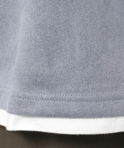 LAKOLE（ラコレ）の「エコスエードレイヤードTシャツ / 263882（Tシャツ/カットソー・メンズ・ブルー/サンドグレー/チャコール/ライトグレー・MEDIUM/LARGE/X-LARGE）」の20枚目の写真