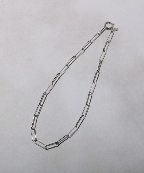 tk.TAKEO KIKUCHI（ティーケータケオキクチ）の「◆オーバルクリップネックレス（ネックレス・メンズ・シルバー/ゴールド・00）」の2枚目の写真