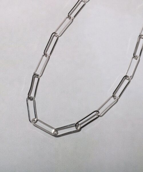 tk.TAKEO KIKUCHI（ティーケータケオキクチ）の「◆オーバルクリップネックレス（ネックレス・メンズ・シルバー/ゴールド・00）」の3枚目の写真