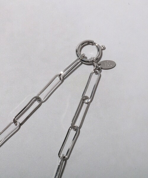 tk.TAKEO KIKUCHI（ティーケータケオキクチ）の「◆オーバルクリップネックレス（ネックレス・メンズ・シルバー/ゴールド・00）」の4枚目の写真