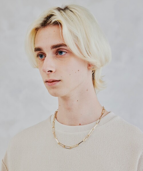 tk.TAKEO KIKUCHI（ティーケータケオキクチ）の「◆オーバルクリップネックレス（ネックレス・メンズ・シルバー/ゴールド・00）」の10枚目の写真