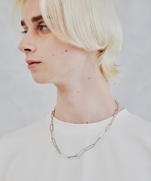 tk.TAKEO KIKUCHI（ティーケータケオキクチ）の「◆オーバルクリップネックレス（ネックレス・メンズ・シルバー/ゴールド・00）」の14枚目の写真